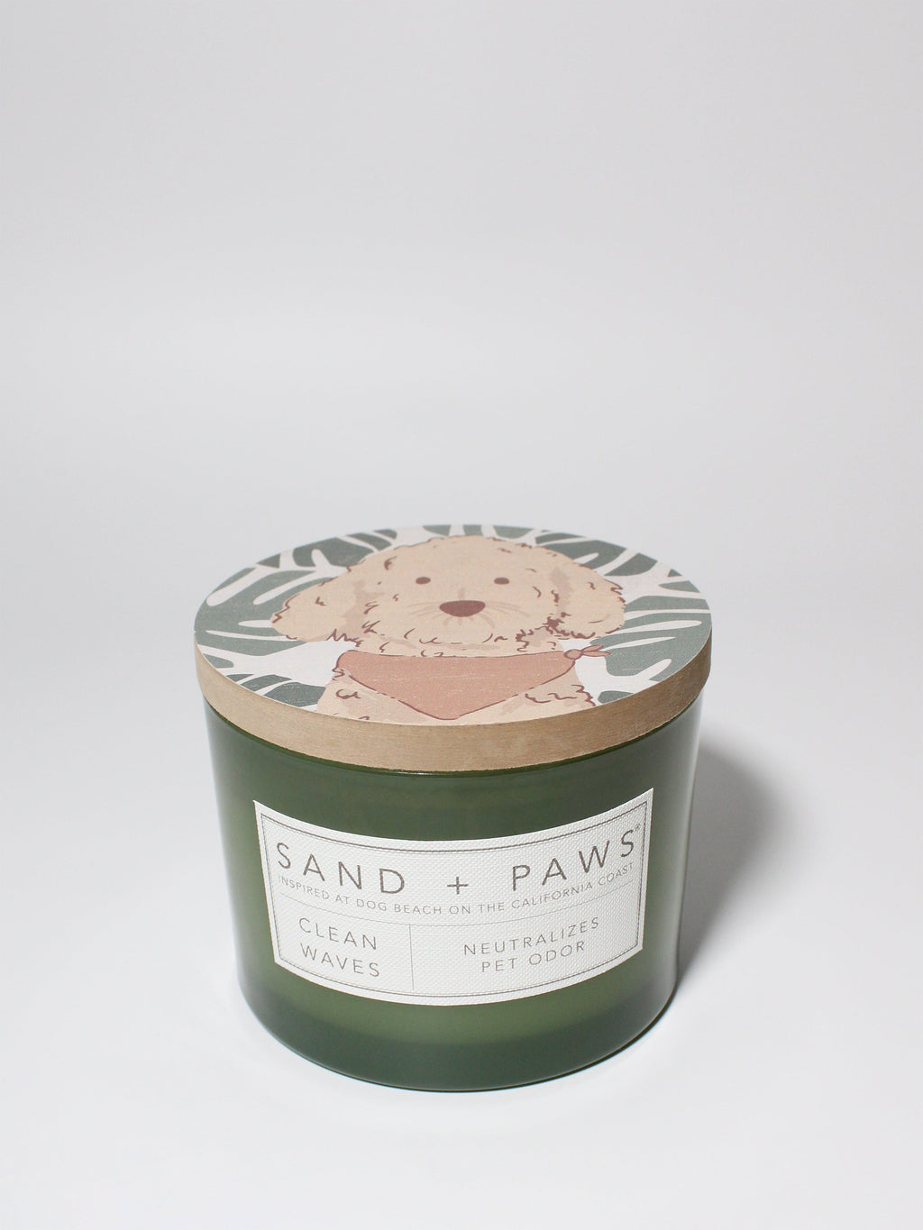 Scented Sand + Paws Clean Waves 12 oz scented candle