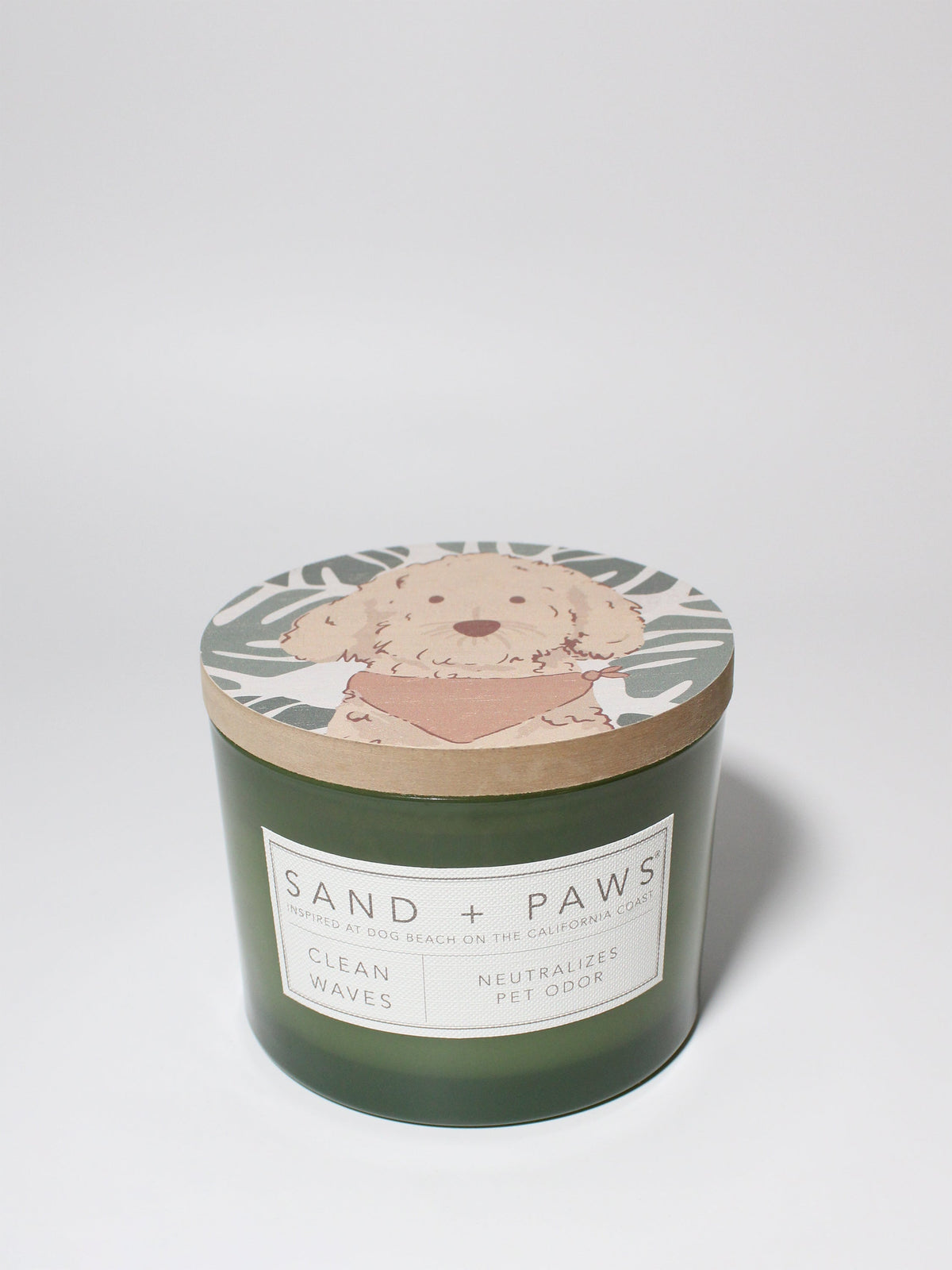 Scented Sand + Paws Clean Waves 12 oz scented candle