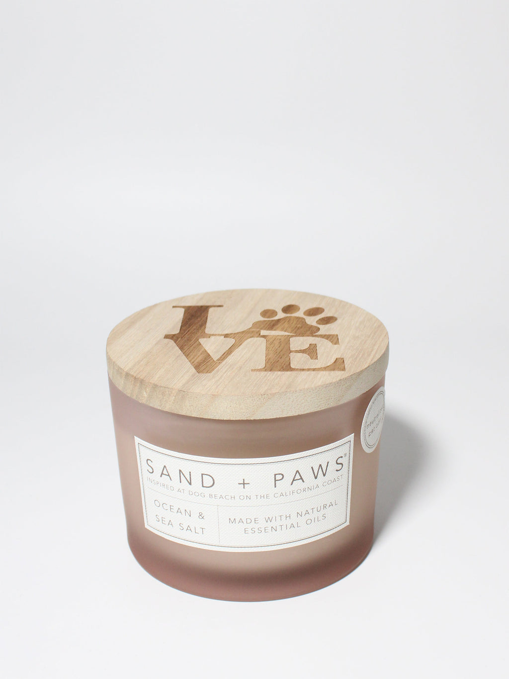 Scented Sand + Paws Ocean & Sea Salt 12 oz scented candle