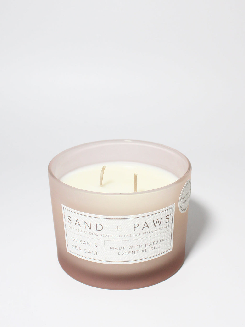 Scented Sand + Paws Ocean & Sea Salt 12 oz scented candle