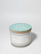 Scented Sand + Paws Gardenia 12 oz scented candle