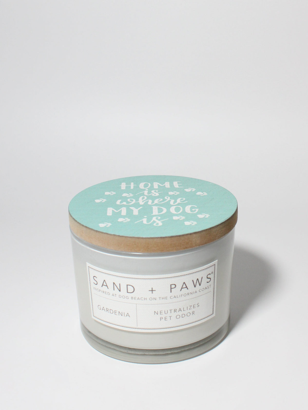 Scented Sand + Paws Gardenia 12 oz scented candle