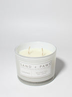 Scented Sand + Paws Gardenia 12 oz scented candle