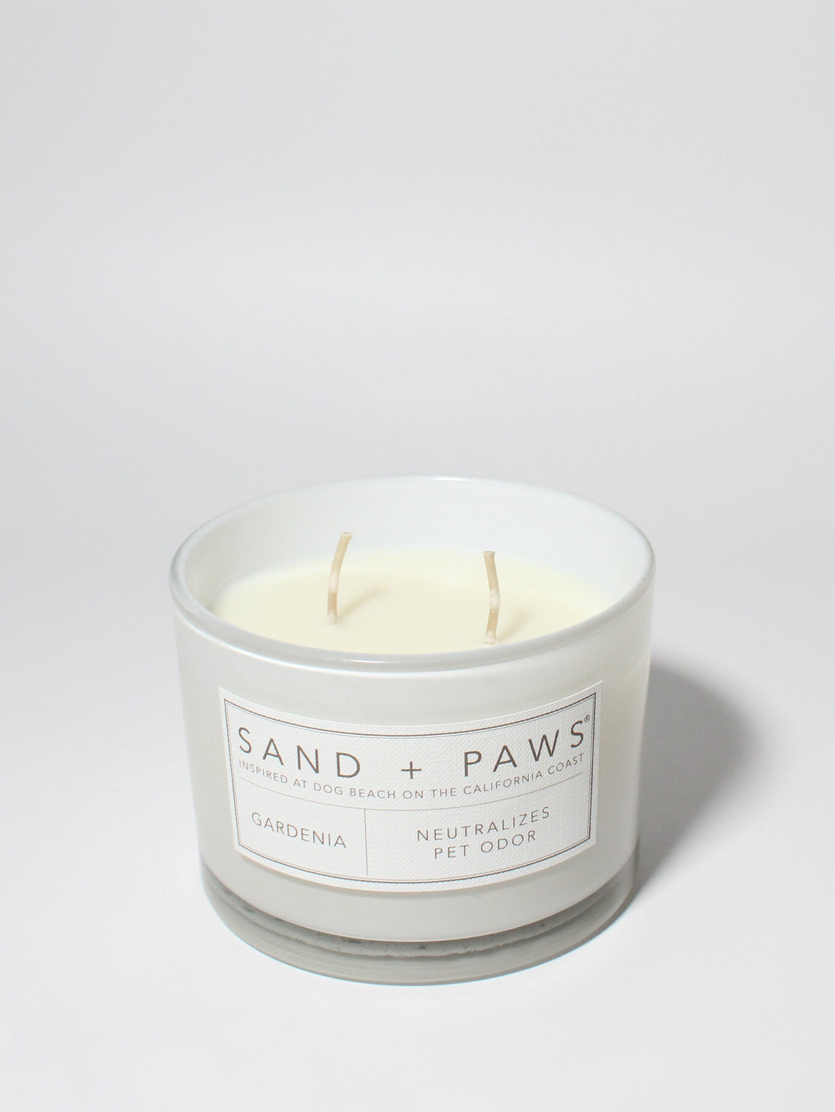 Scented Sand + Paws Gardenia 12 oz scented candle