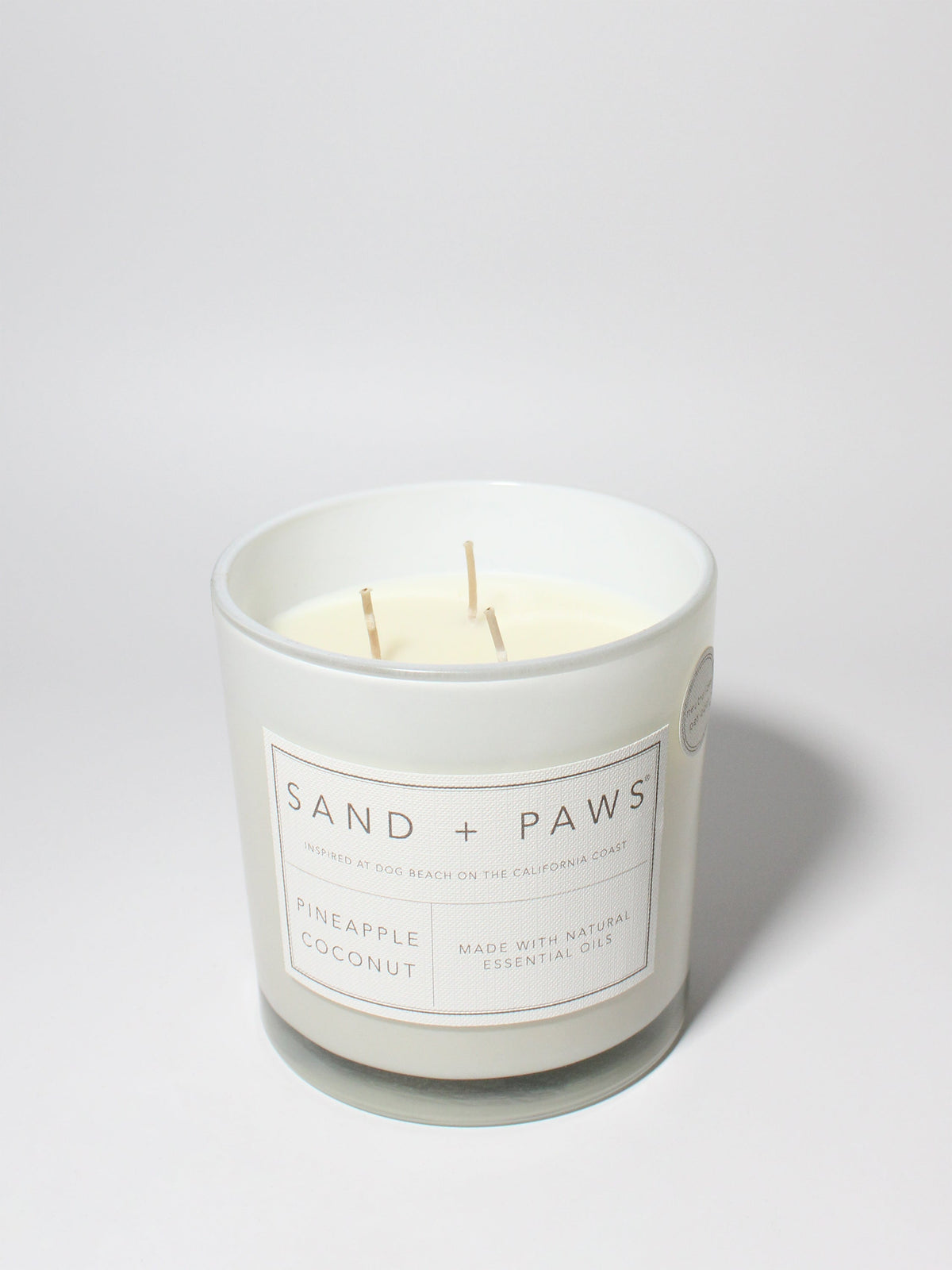Scented Sand + Paws Pineapple Coconut 21 oz scented candle