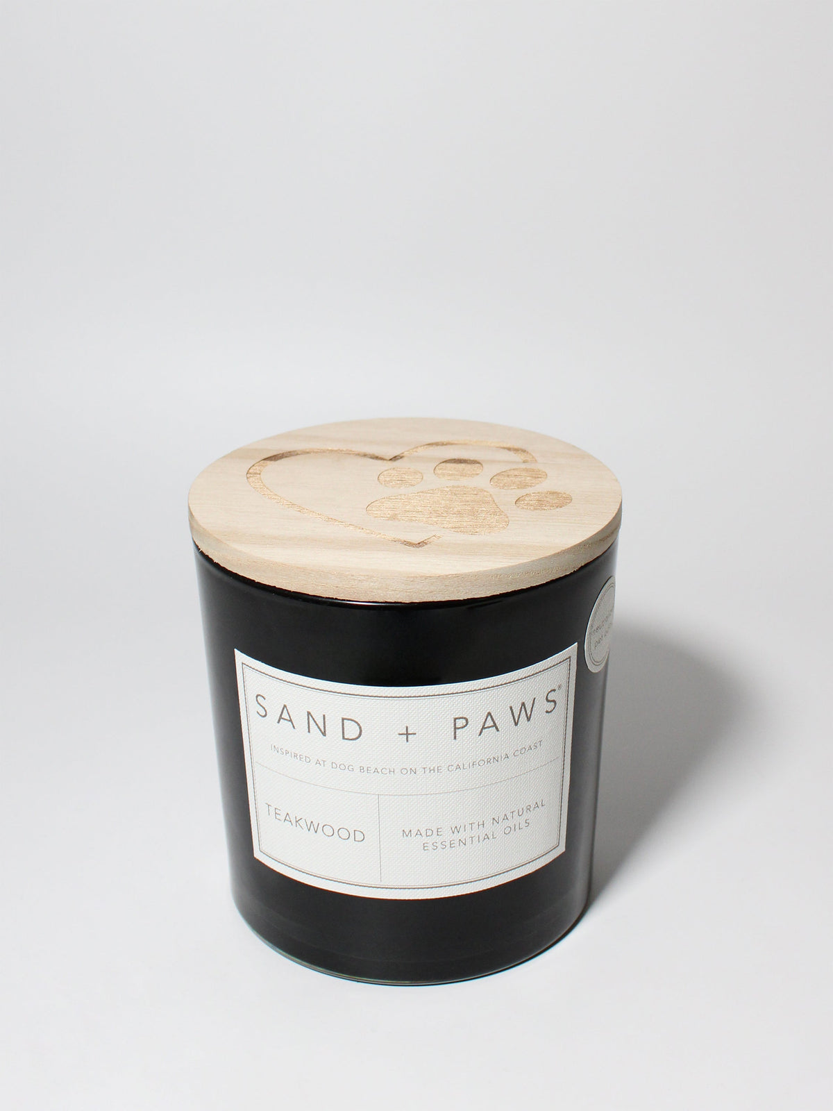 Scented Sand + Paws Teakwood 21 oz scented candle