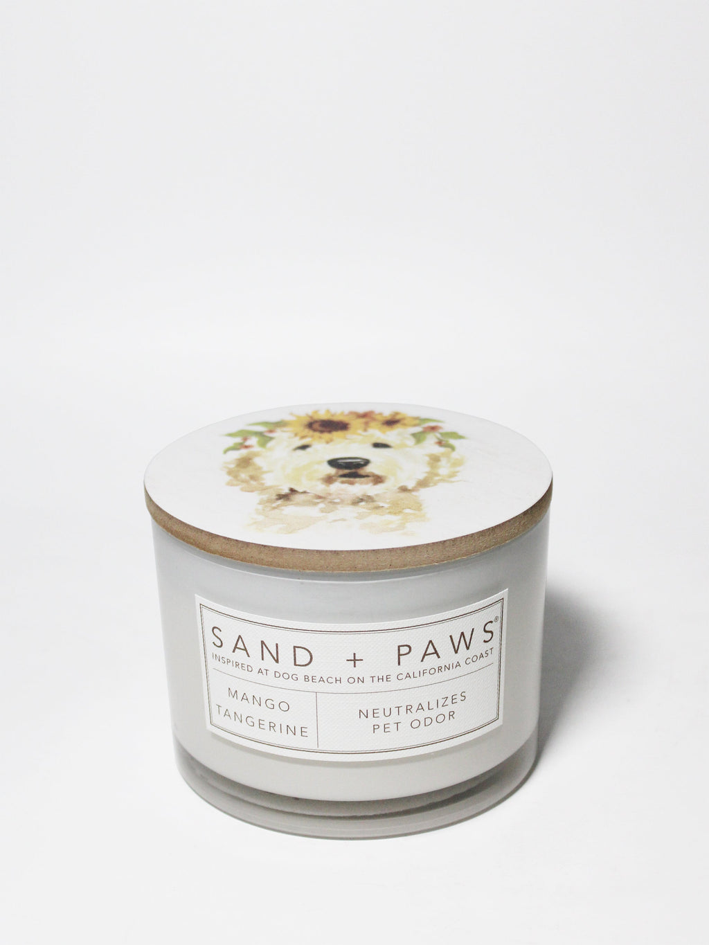 Scented Sand + Paws Mango Tangerine 12 oz scented candle