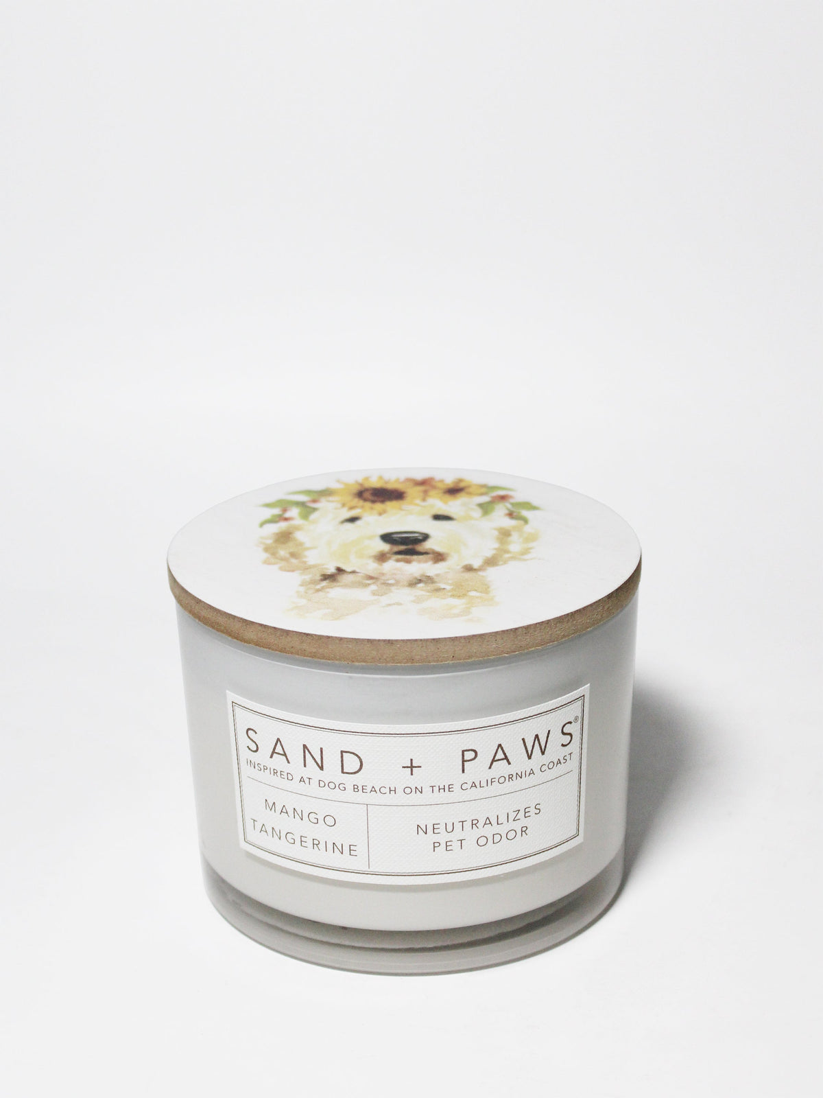 Scented Sand + Paws Mango Tangerine 12 oz scented candle