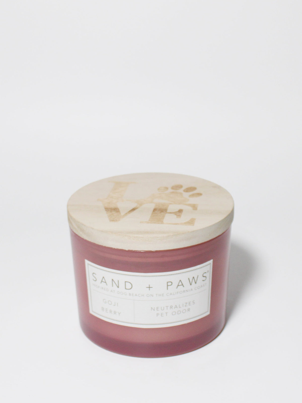 Scented Sand + Paws Goji Berry 12 oz scented candle