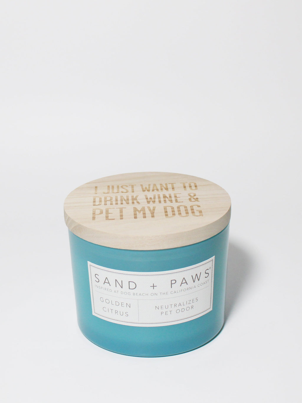 Scented Sand + Paws Golden Citrus 12 oz scented candle
