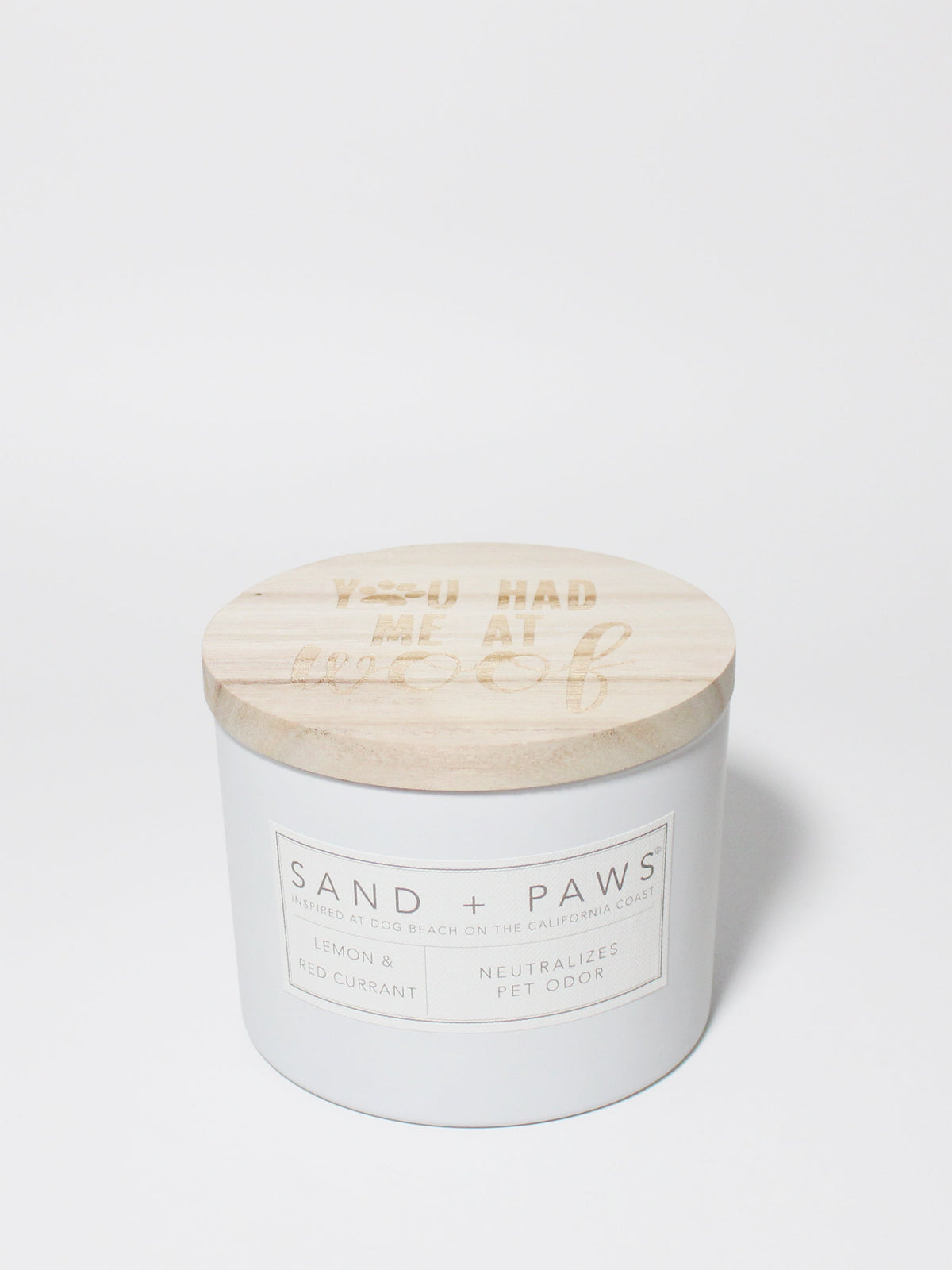 Scented Sand + Paws Lemon & Red Currant 12 oz scented candle