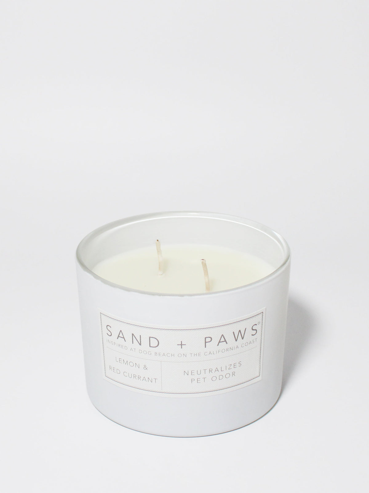 Scented Sand + Paws Lemon & Red Currant 12 oz scented candle