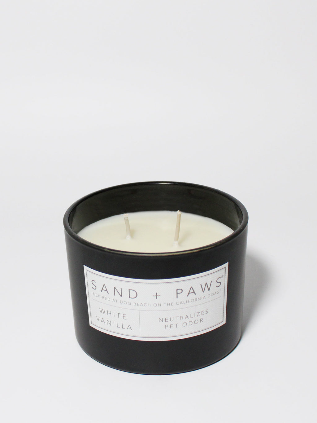 Scented Sand + Paws White Vanilla 12 oz scented candle
