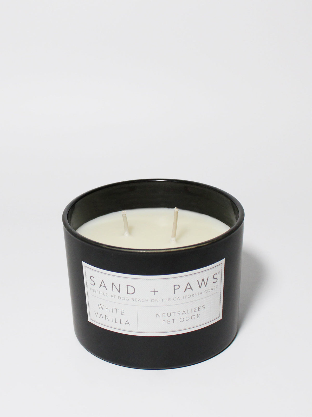 Scented Sand + Paws White Vanilla 12 oz scented candle
