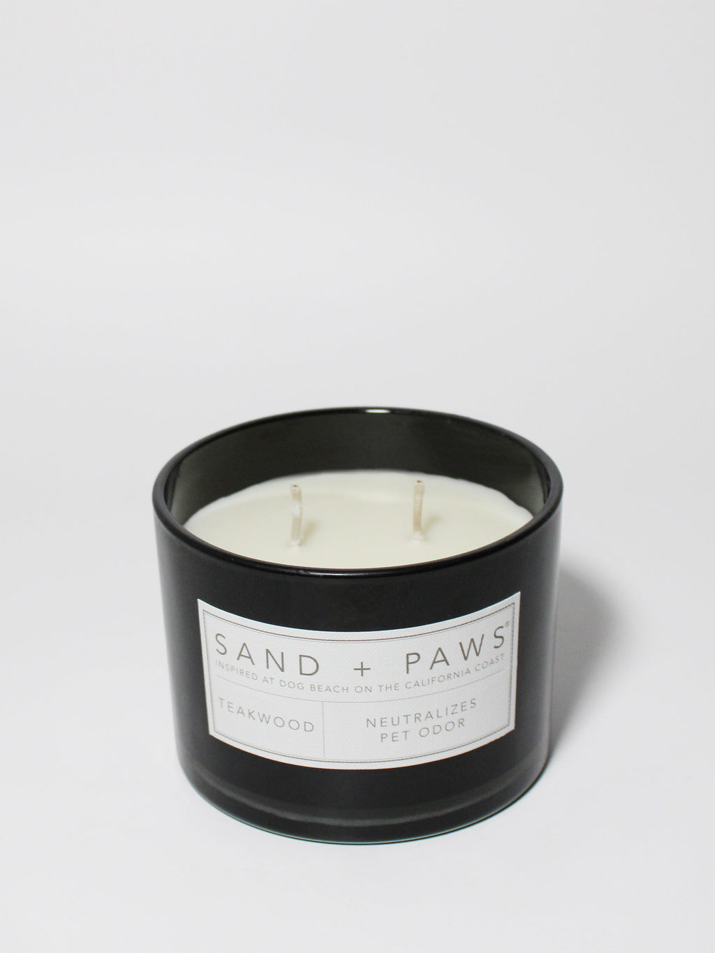Scented Sand + Paws Teakwood 12 oz scented candle