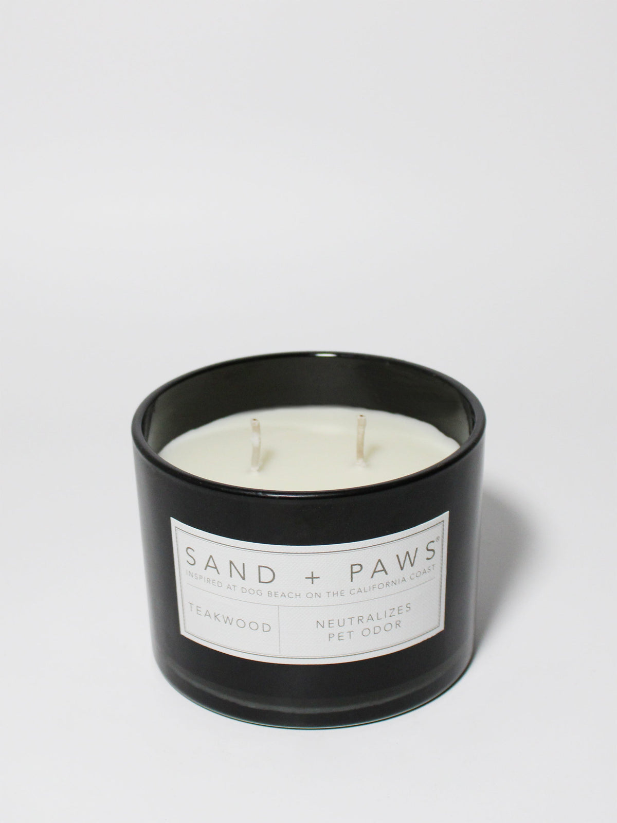 Scented Sand + Paws Teakwood 12 oz scented candle