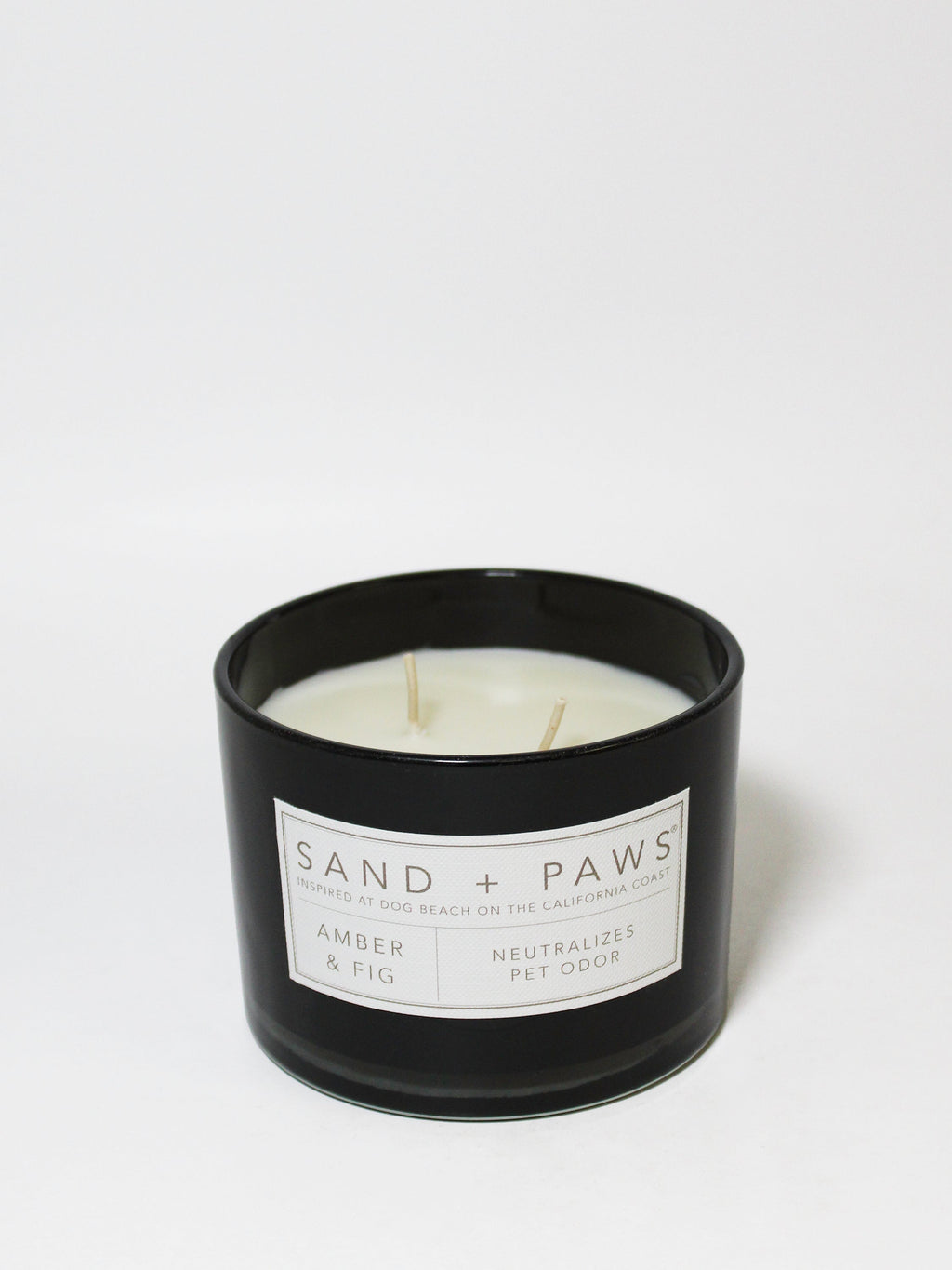 Scented Sand + Paws Amber & Fig 12 oz scented candle