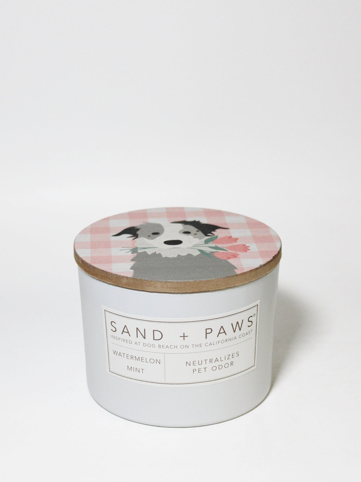 Scented Sand + Paws Watermelon Mint 12 oz scented candle