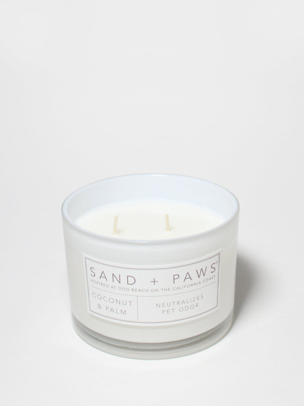 Scented Sand + Paws Coconut & Palm 12 oz scented candle