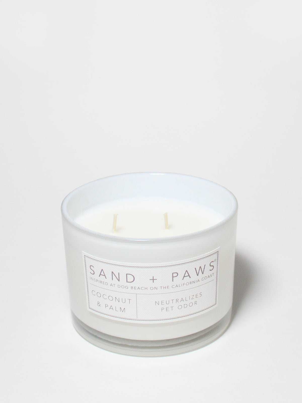 Scented Sand + Paws Coconut & Palm 12 oz scented candle