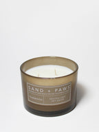 Scented Sand + Paws Teakwood 12 oz scented candle