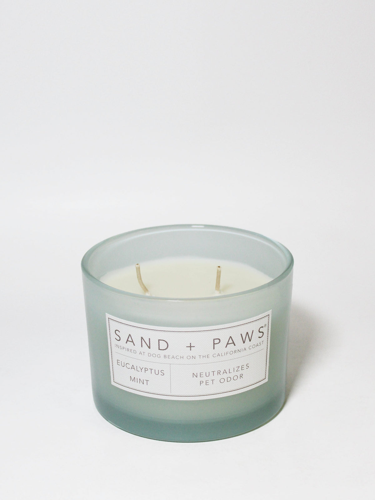 Scented Sand + Paws Eucalyptus Mint 12 oz scented candle