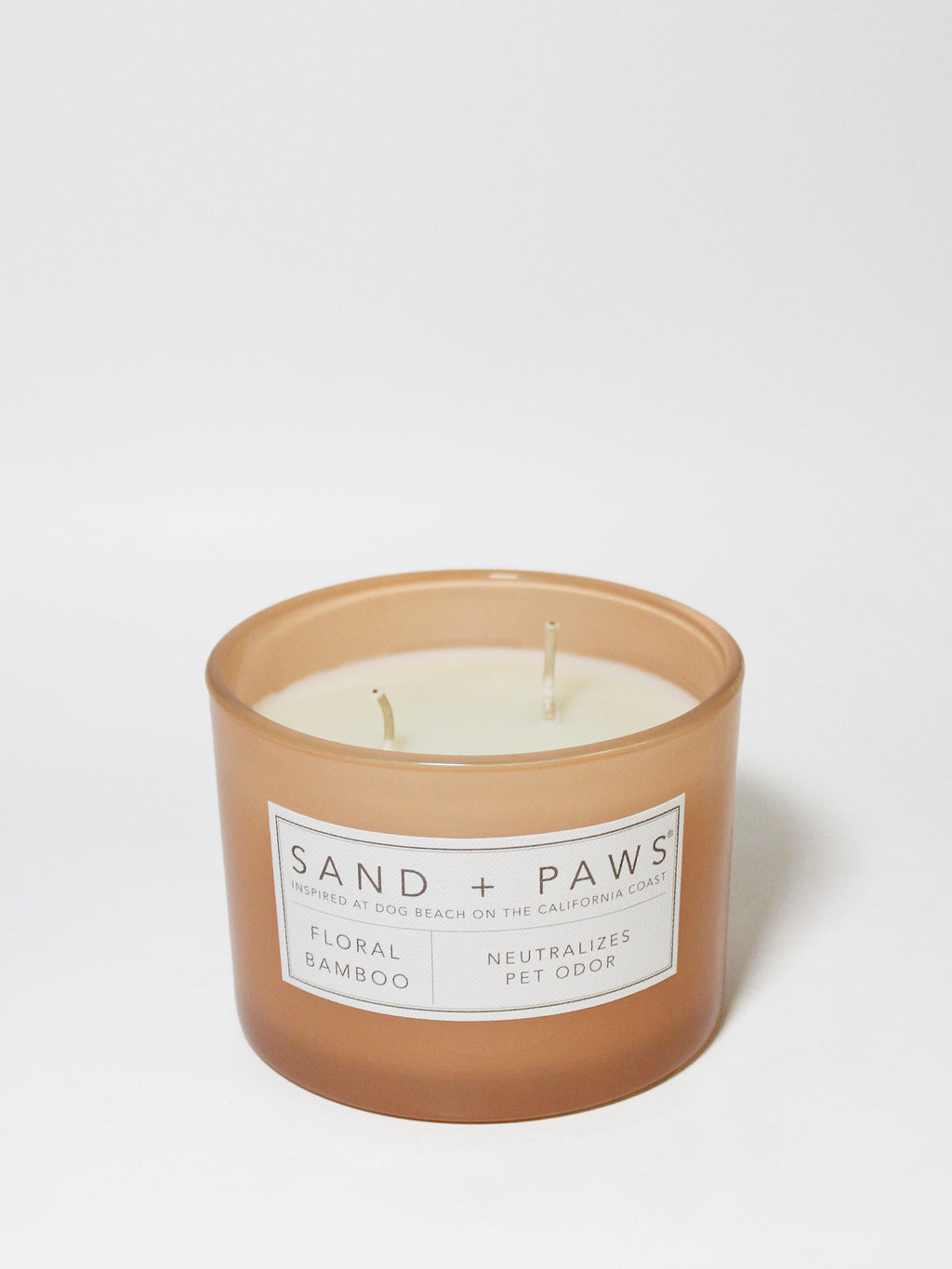 Scented Sand + Paws Floral Bamboo 12 oz scented candle