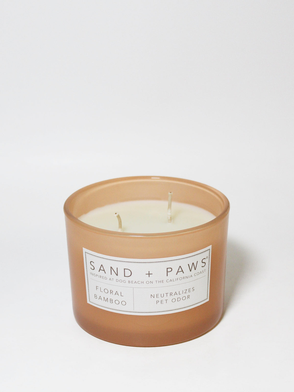Scented Sand + Paws Floral Bamboo 12 oz scented candle