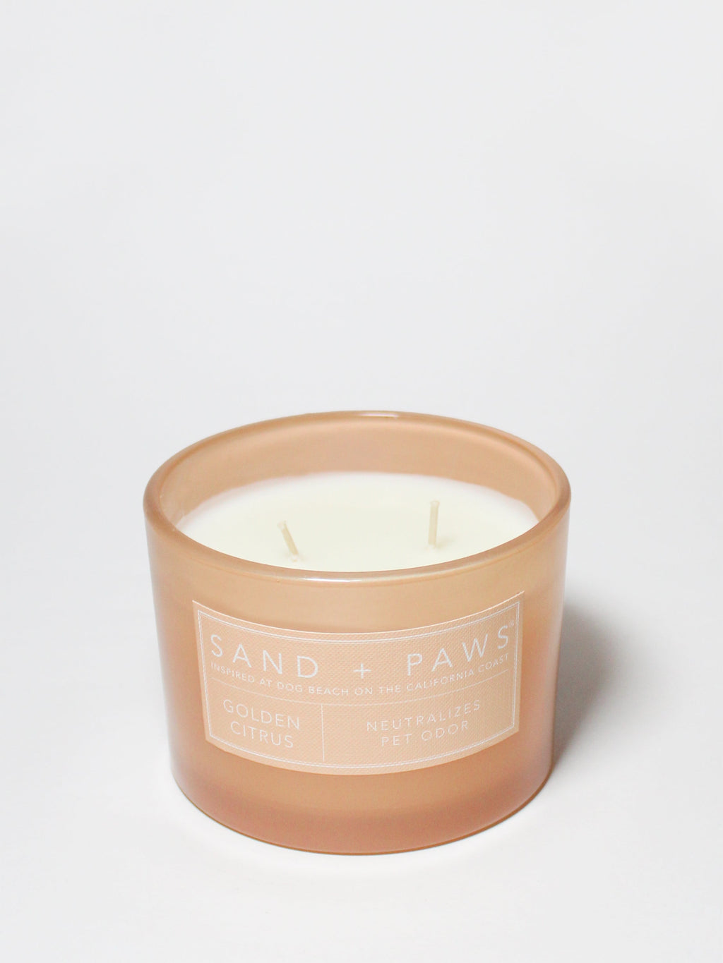 Scented Sand + Paws Golden Citrus 12 oz scented candle