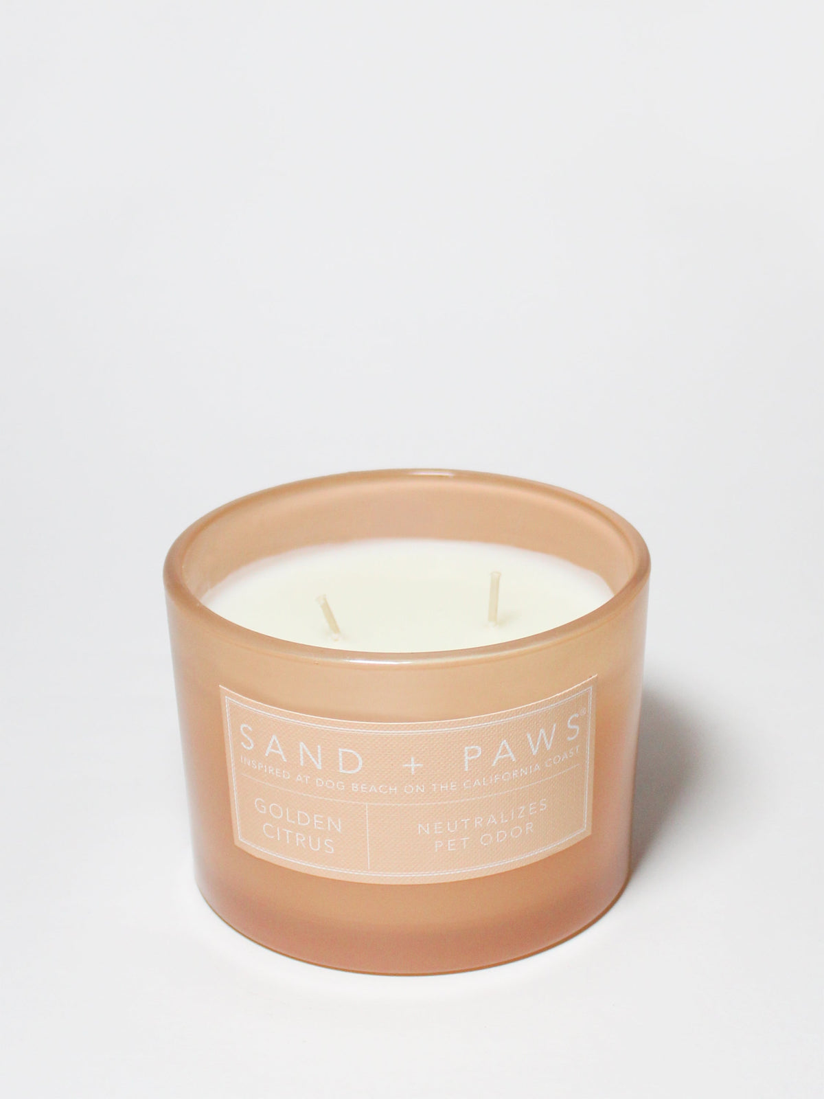 Scented Sand + Paws Golden Citrus 12 oz scented candle
