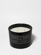 Scented Sand + Paws Mahogany & Teakwood 12 oz scented candle