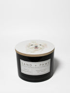 Scented Sand + Paws Vanilla Sandalwood 12 oz scented candle