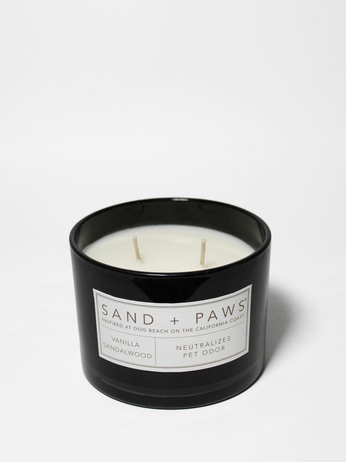 Scented Sand + Paws Vanilla Sandalwood 12 oz scented candle