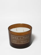 Scented Sand + Paws Amber & Fig 12 oz scented candle
