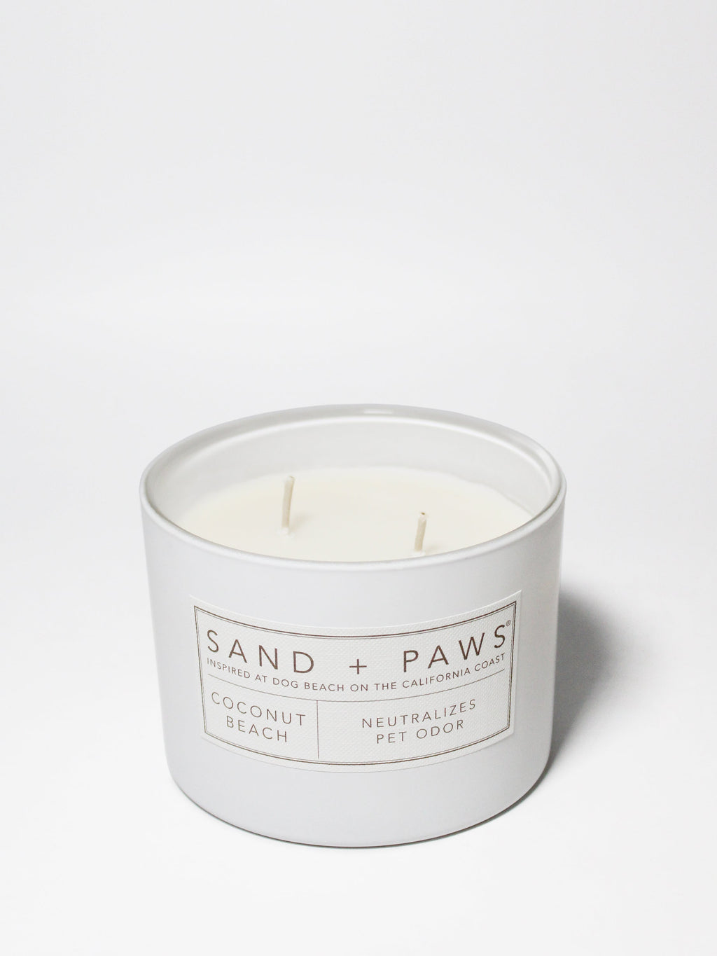 Scented Sand + Paws Coconut Beach 12 oz scented candle
