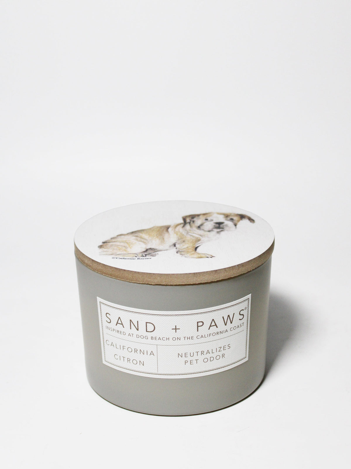 Scented Sand + Paws California Citron 12 oz scented candle