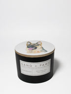 Scented Sand + Paws Teakwood 12 oz scented candle
