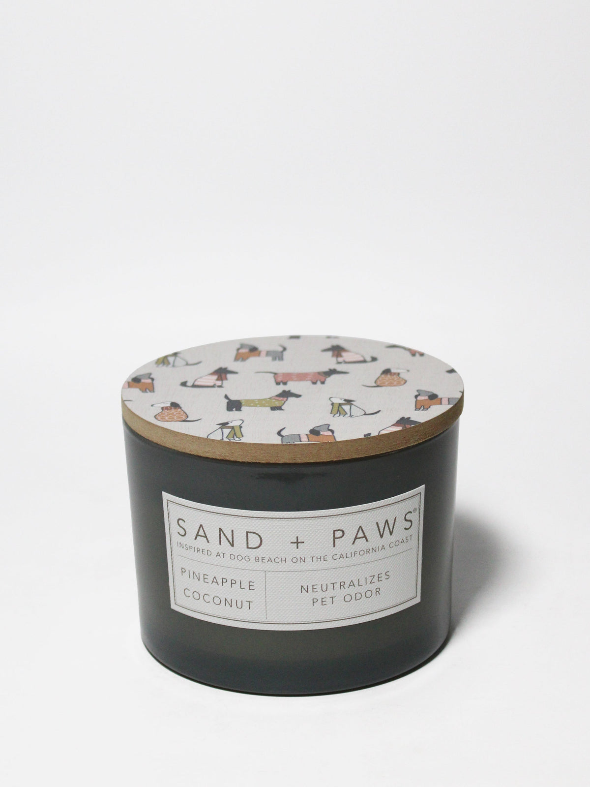 Scented Sand + Paws Pineapple Coconut 12 oz scented candle