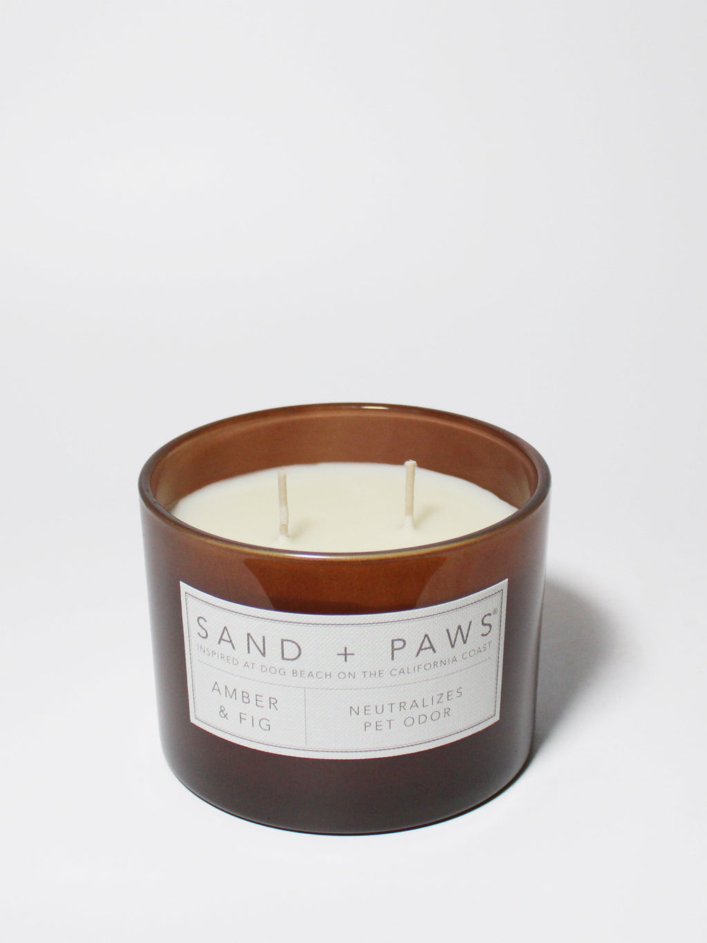 Scented Sand + Paws Amber & Fig 12 oz scented candle