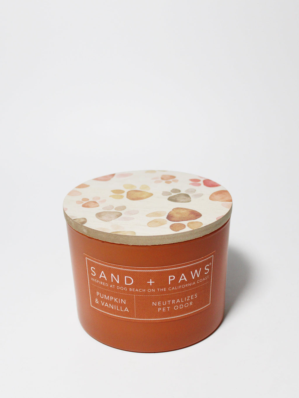 Scented Sand + Paws Pumpkin & Vanilla 12 oz scented candle