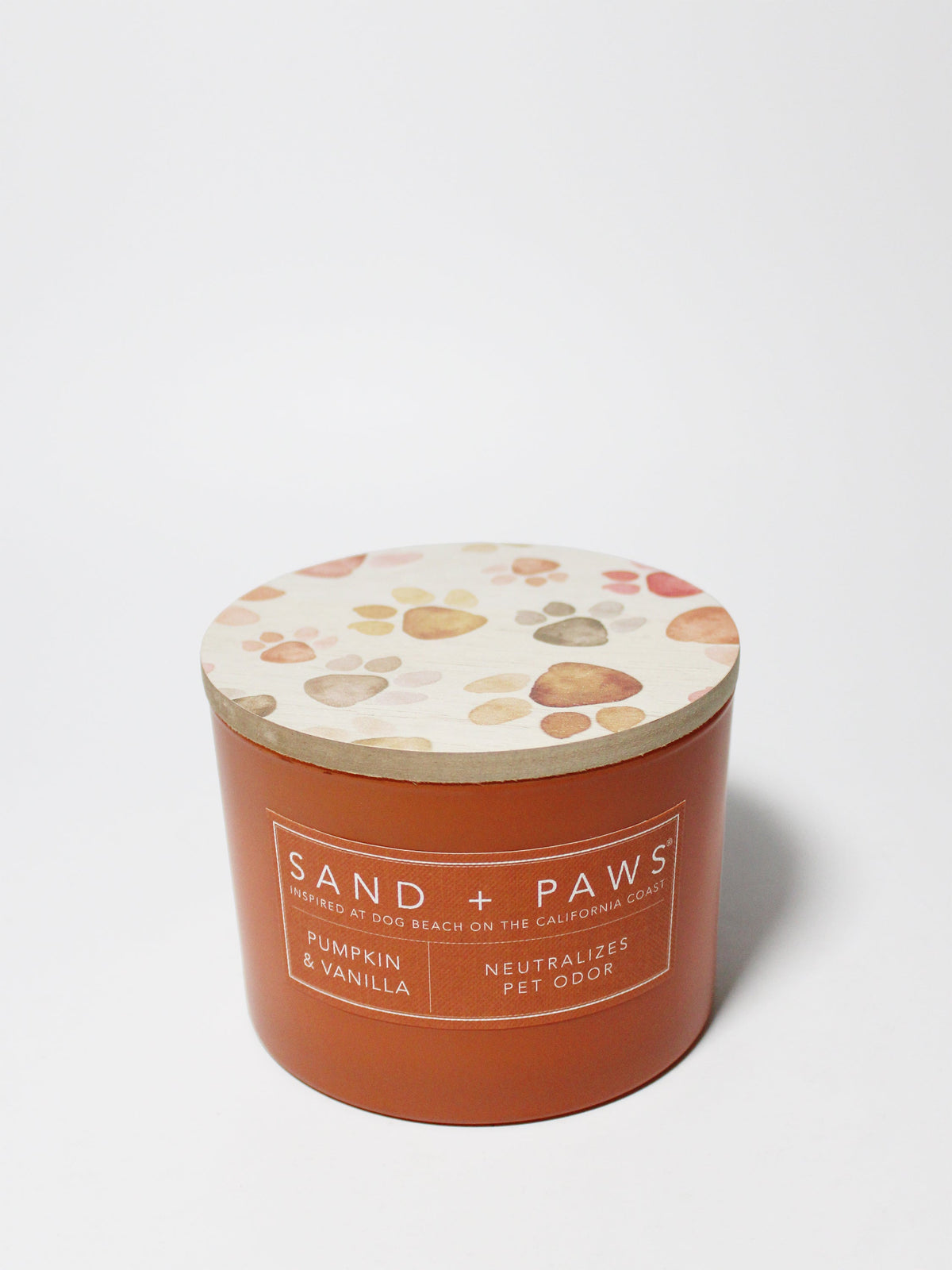 Scented Sand + Paws Pumpkin & Vanilla 12 oz scented candle