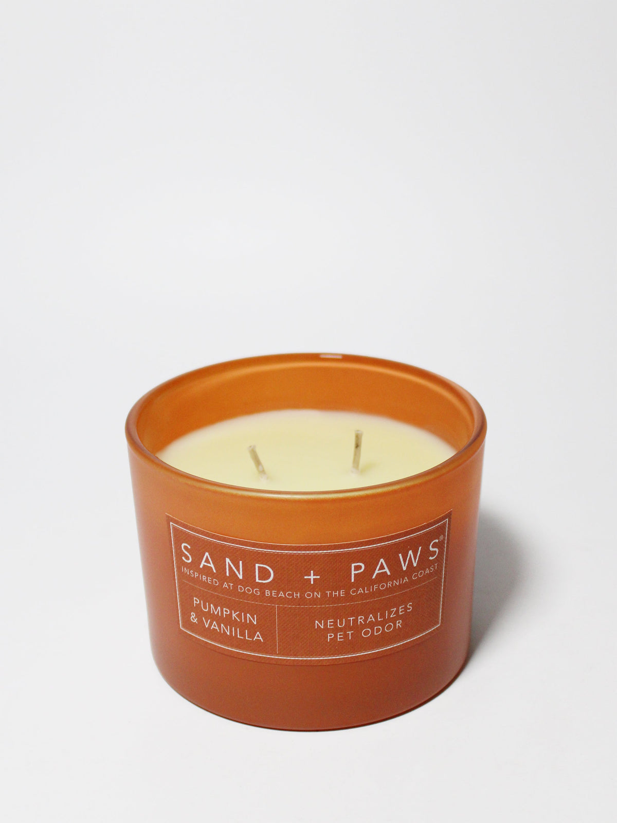 Scented Sand + Paws Pumpkin & Vanilla 12 oz scented candle
