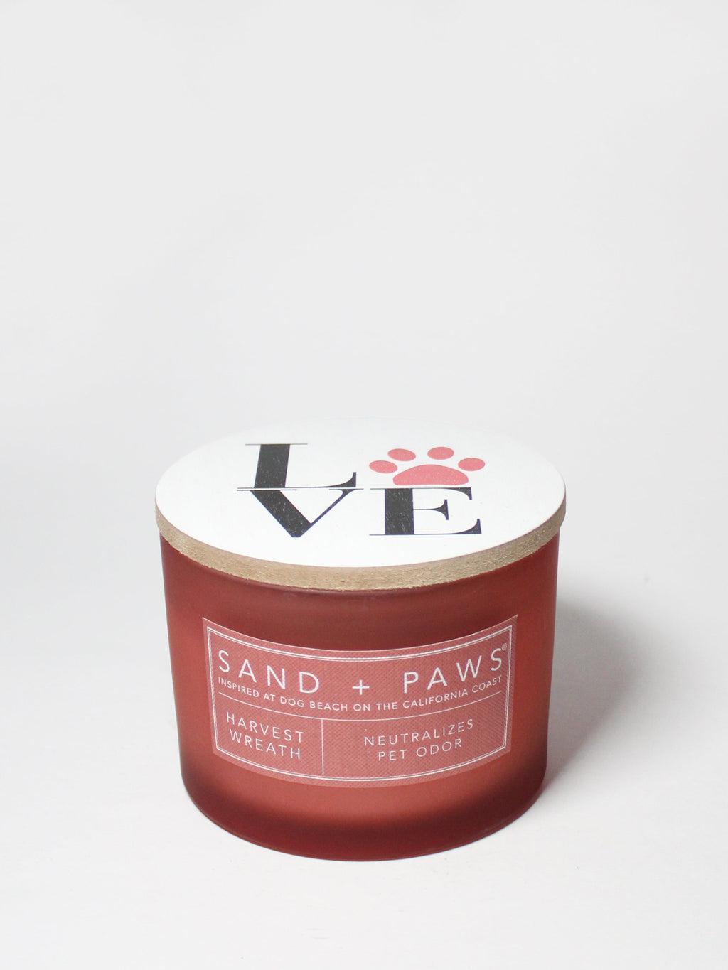 Scented Sand + Paws Harvest Wreath 12 oz scented candle