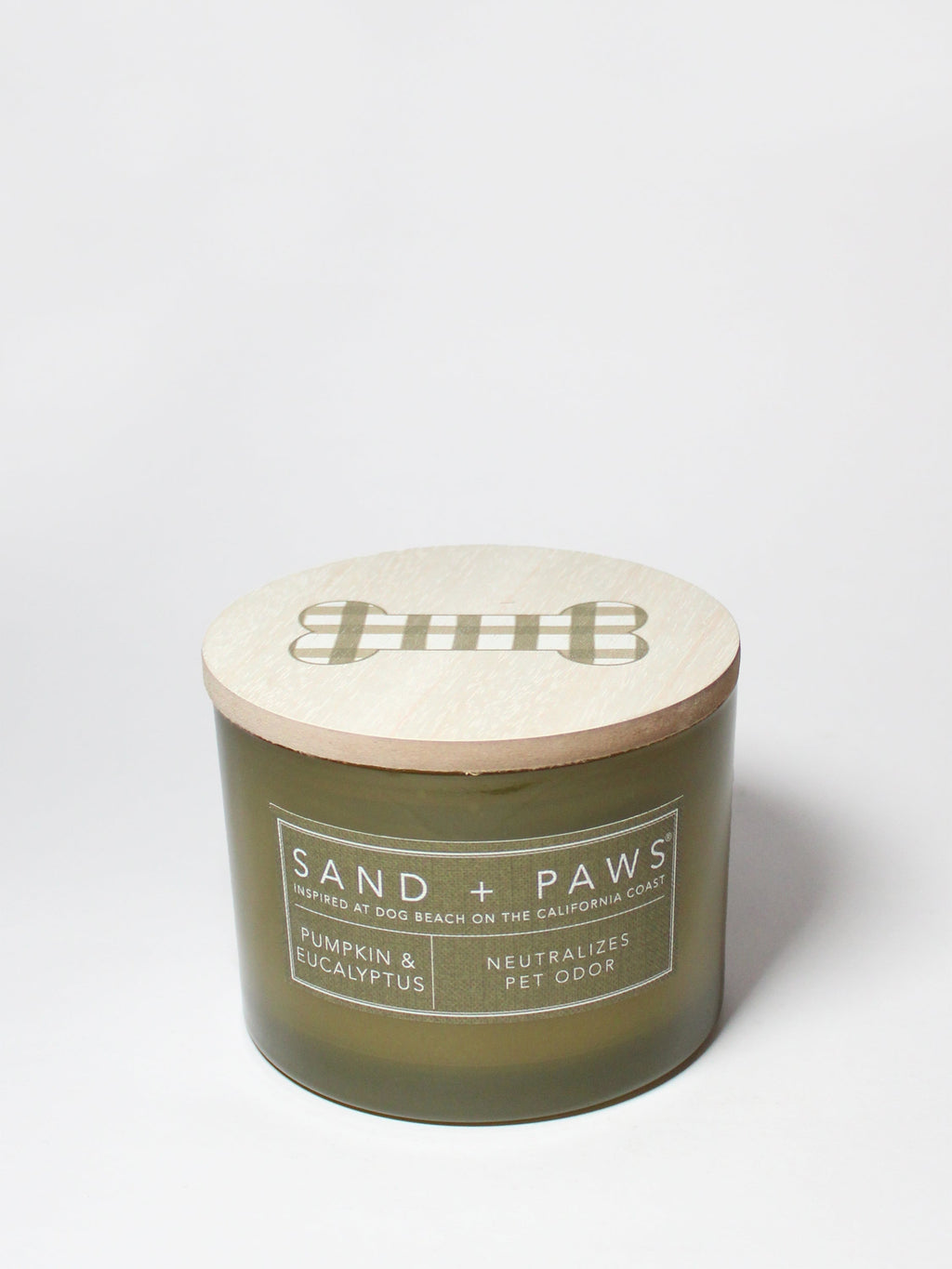 Scented Sand + Paws Pumpkin & Eucalyptus 12 oz scented candle