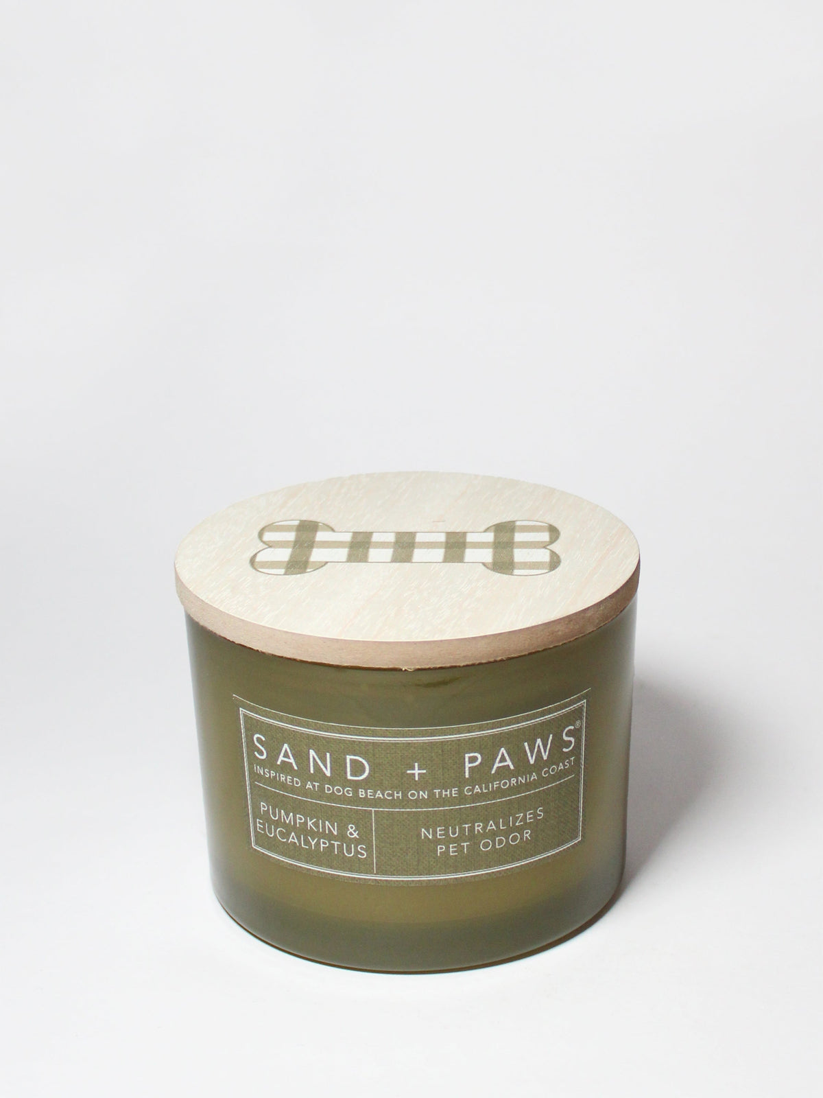 Scented Sand + Paws Pumpkin & Eucalyptus 12 oz scented candle