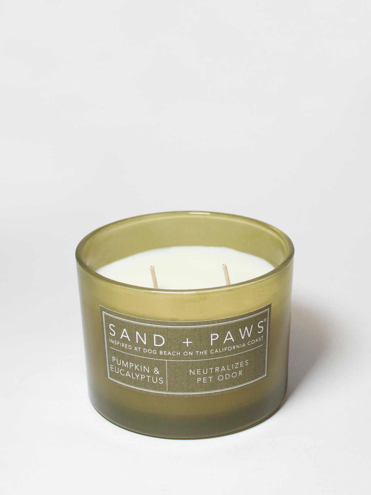 Scented Sand + Paws Pumpkin & Eucalyptus 12 oz scented candle