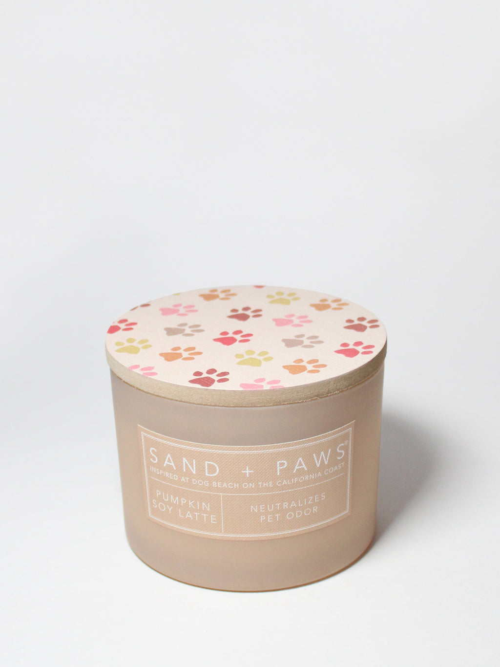 Scented Sand + Paws Pumpkin Soy Latte 12 oz scented candle