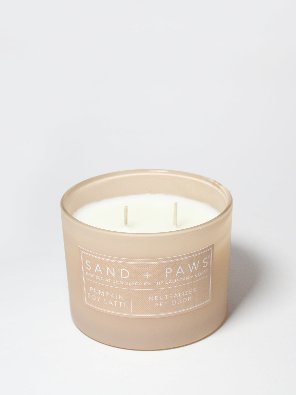 Scented Sand + Paws Pumpkin Soy Latte 12 oz scented candle