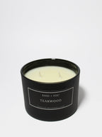 Scented Teakwood 12 oz scented candle