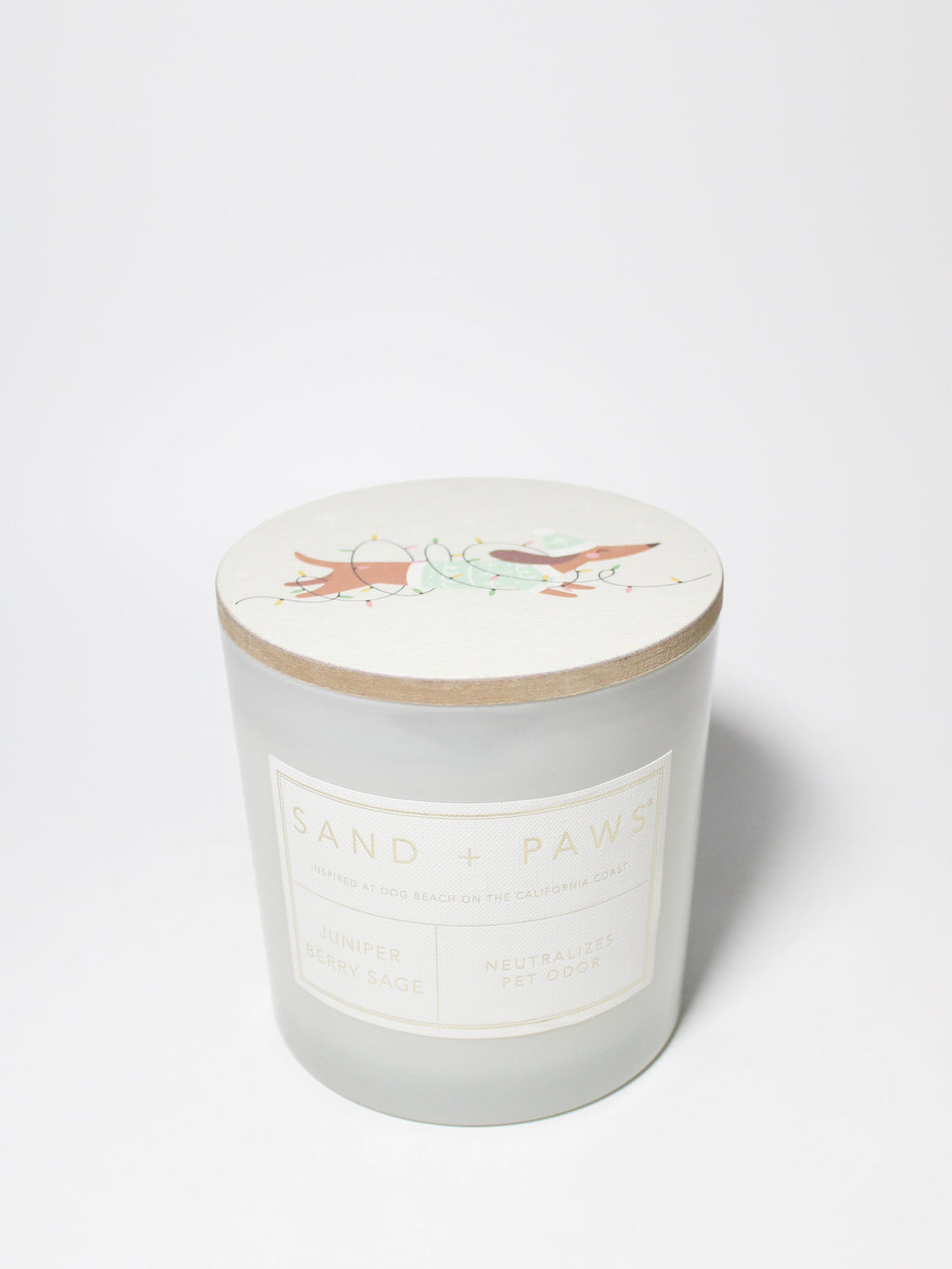 Scented Sand + Paws Juniper Berry Sage 21 oz scented candle